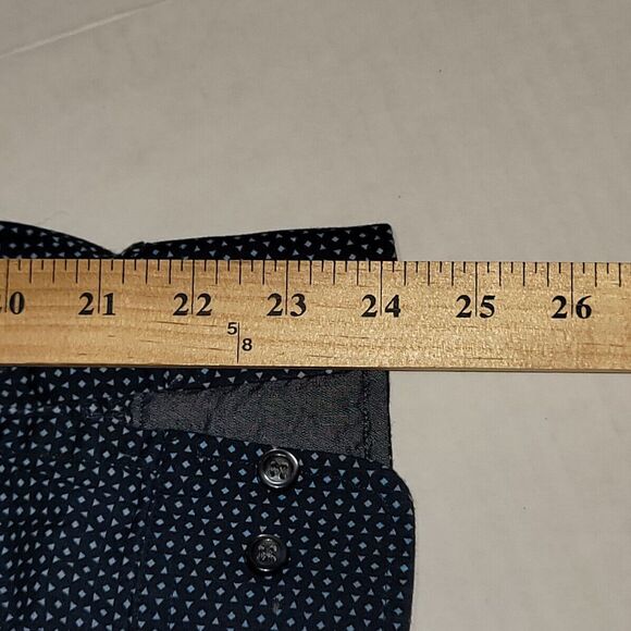 Beverly Hills Polo Club Button Up Shirt Mens XL Blue Pattern Long Sleeve - Picture 10 of 15